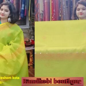 Stitched work on Reshom kota