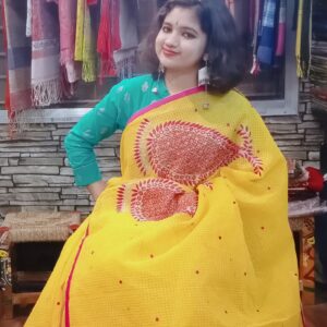 Stitched work on Reshom kota